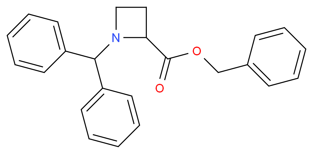 Benzyl N-Diphenylmethyl-2-azetidinecarboxylate_分子结构_CAS_22742-42-3)