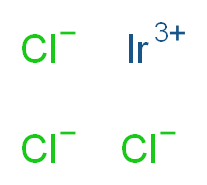 iridium(3+) ion trichloride_分子结构_CAS_10025-83-9