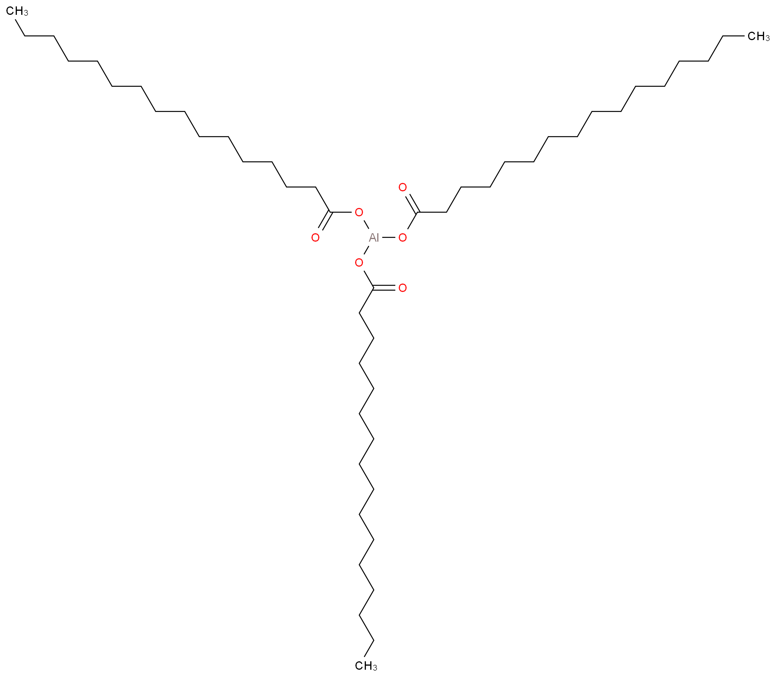 ALUMINUM PALMITATE_分子结构_CAS_555-35-1)