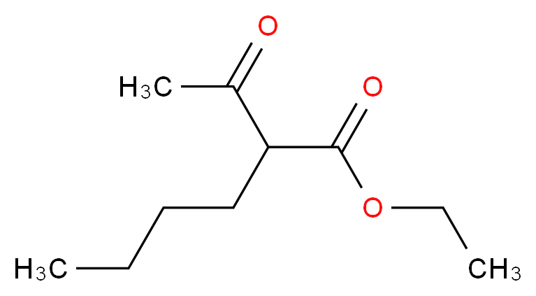 ethyl 2-acetylhexanoate_分子结构_CAS_)