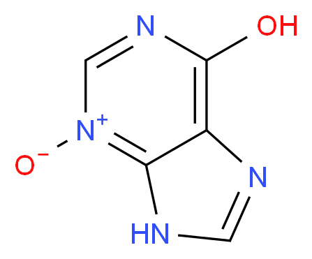 6-hydroxy-9H-purin-3-ium-3-olate_分子结构_CAS_55402-91-0