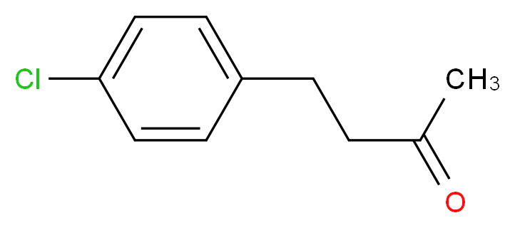 4-(4-Chlorophenyl)-2-butanone_分子结构_CAS_3506-75-0)