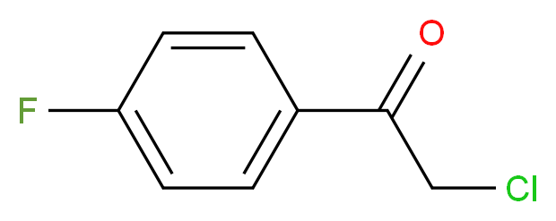 2-chloro-1-(4-fluorophenyl)ethanone_分子结构_CAS_)