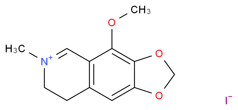 4-methoxy-6-methyl-7,8-dihydro-[1,3]dioxolo[4,5-g]isoquinolin-6-ium iodide_分子结构_CAS_)