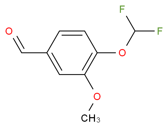 4-(二氟甲氧基)-3-甲氧基苯甲醛, JRD_分子结构_CAS_)