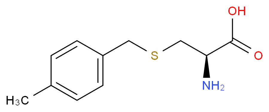 (2R)-2-amino-3-{[(4-methylphenyl)methyl]sulfanyl}propanoic acid_分子结构_CAS_42294-52-0