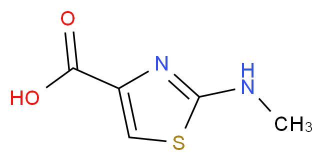 2-(Methylamino)-1,3-thiazole-4-carboxylic acid_分子结构_CAS_)