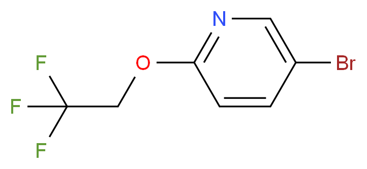 5-bromo-2-(2,2,2-trifluoroethoxy)pyridine_分子结构_CAS_126728-58-3