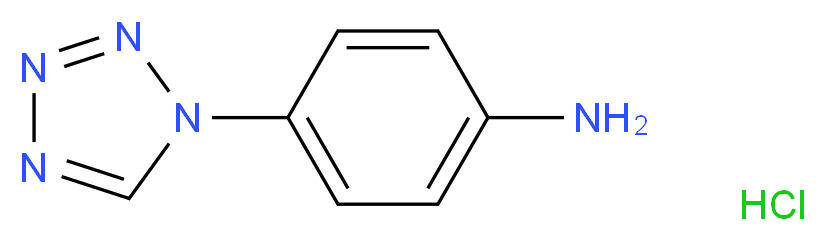 4-(1H-1,2,3,4-tetrazol-1-yl)aniline hydrochloride_分子结构_CAS_14213-13-9