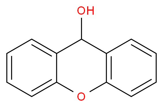 9-羟基吨氢醇_分子结构_CAS_90-46-0)