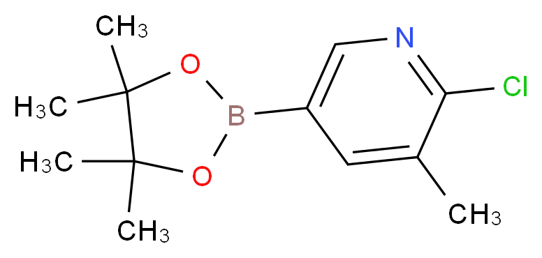 2-Chloro-3-methylpyridine-5-boronic acid pinacol ester_分子结构_CAS_)