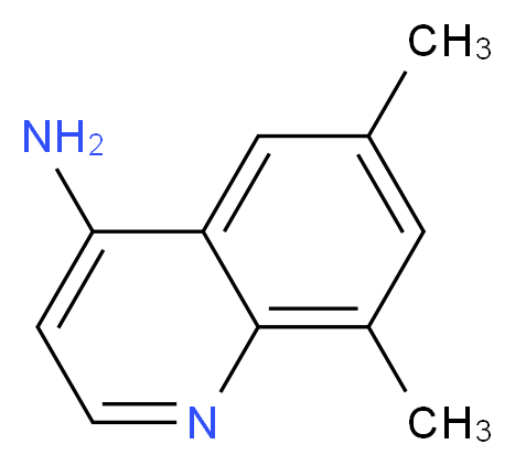 6,8-dimethylquinolin-4-amine_分子结构_CAS_929339-38-8