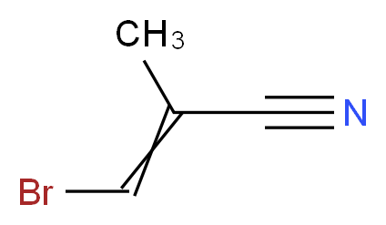 3-bromo-2-methylprop-2-enenitrile_分子结构_CAS_150163-13-6