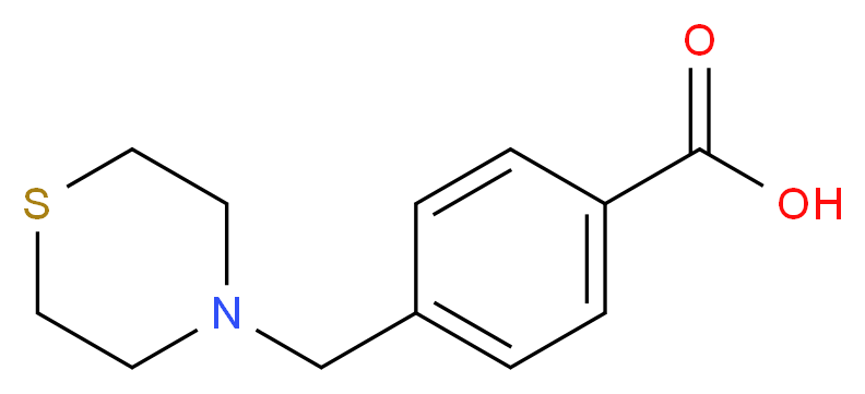 4-(Thiomorpholin-4-ylmethyl)benzoic acid_分子结构_CAS_414892-27-6)