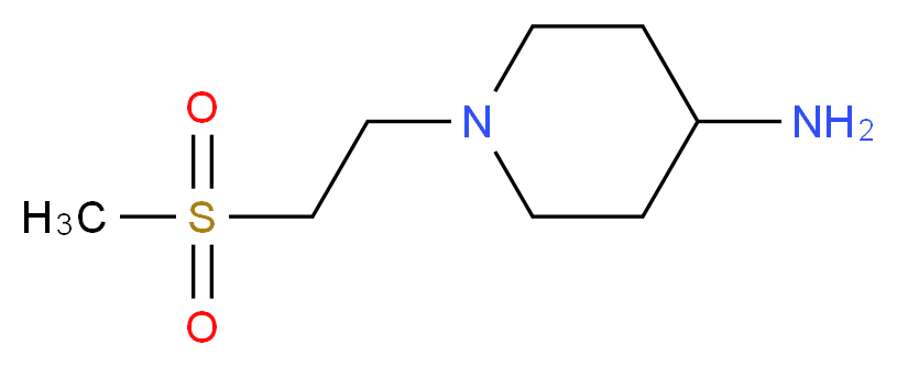 1-[2-(methylsulfonyl)ethyl]-4-piperidinamine_分子结构_CAS_920111-82-6)