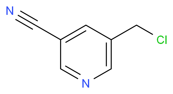 5-(CHLOROMETHYL)NICOTINONITRILE_分子结构_CAS_562074-59-3)