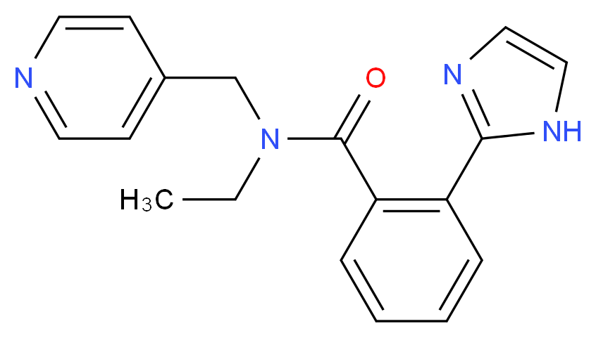 N-ethyl-2-(1H-imidazol-2-yl)-N-(4-pyridinylmethyl)benzamide_分子结构_CAS_)