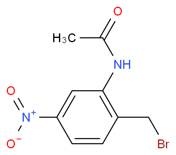 N-[2-(bromomethyl)-5-nitrophenyl]acetamide_分子结构_CAS_651733-07-2