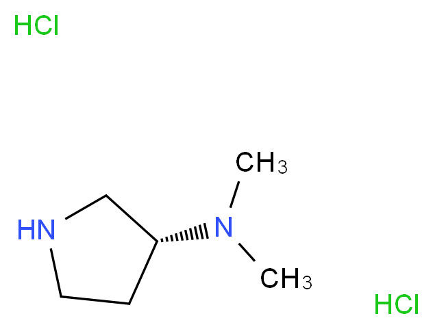 (R)-Dimethylpyrrolidin-3-yl-amine dihydrochloride_分子结构_CAS_864448-61-3)