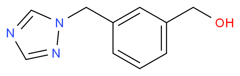3-[(1H-1,2,4-Triazol-1-yl)methyl]benzyl alcohol 97%_分子结构_CAS_871825-54-6)