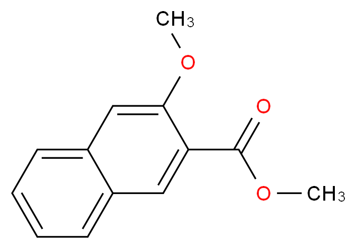 methyl 3-methoxynaphthalene-2-carboxylate_分子结构_CAS_13041-60-6