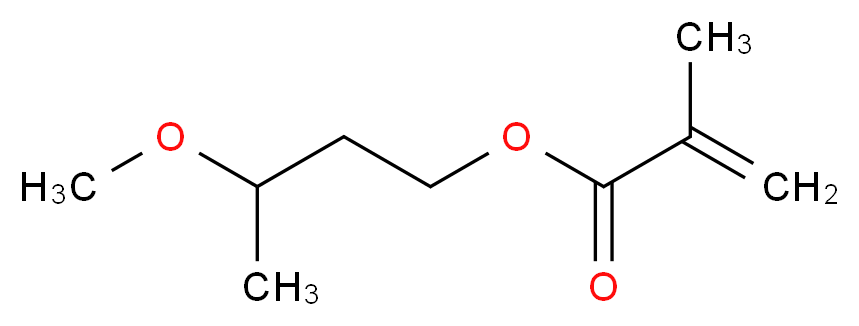 3-methoxybutyl 2-methylprop-2-enoate_分子结构_CAS_6976-96-1