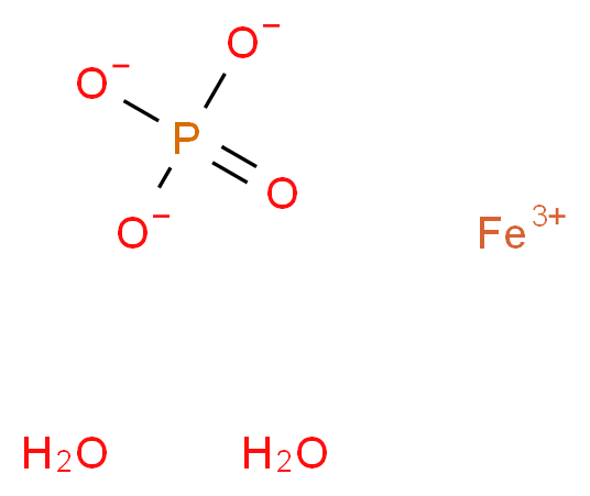 iron(3+) ion dihydrate phosphate_分子结构_CAS_13463-10-0