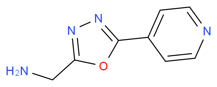 (5-(Pyridin-4-yl)-1,3,4-oxadiazol-2-yl)methanamine_分子结构_CAS_803603-49-8)