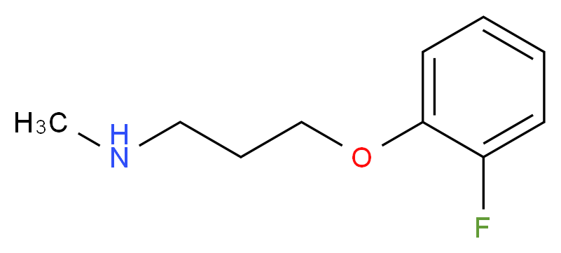 [3-(2-Fluorophenoxy)propyl]methylamine_分子结构_CAS_)