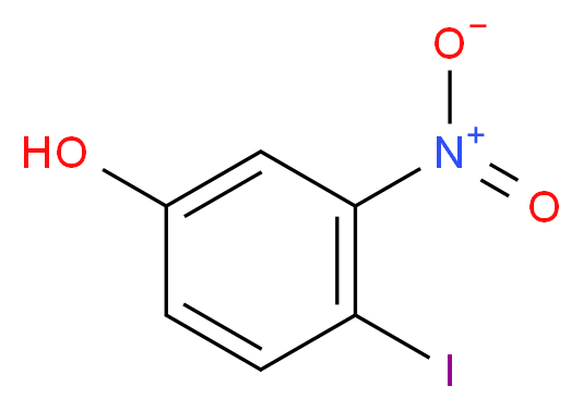 4-iodo-3-nitrophenol_分子结构_CAS_113305-56-9