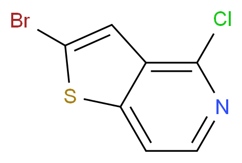 2-Bromo-4-chlorothieno[3,2-c]pyridine_分子结构_CAS_28948-61-0)