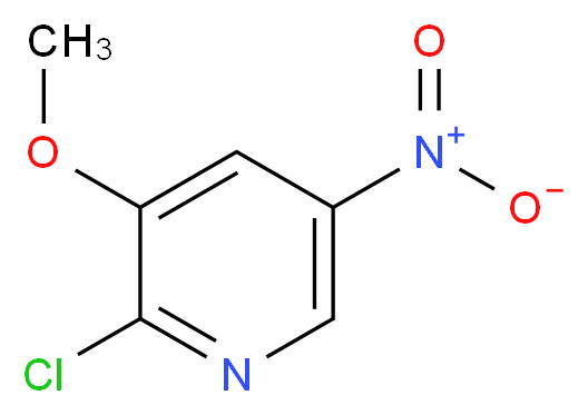 2-Chloro-3-methoxy-5-nitropyridine_分子结构_CAS_75711-00-1)