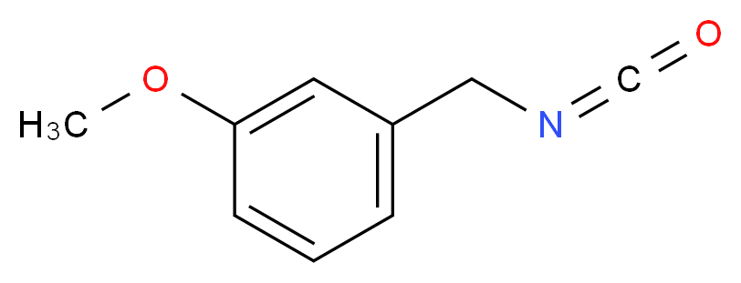 1-(Isocyanatomethyl)-3-methoxybenzene_分子结构_CAS_)