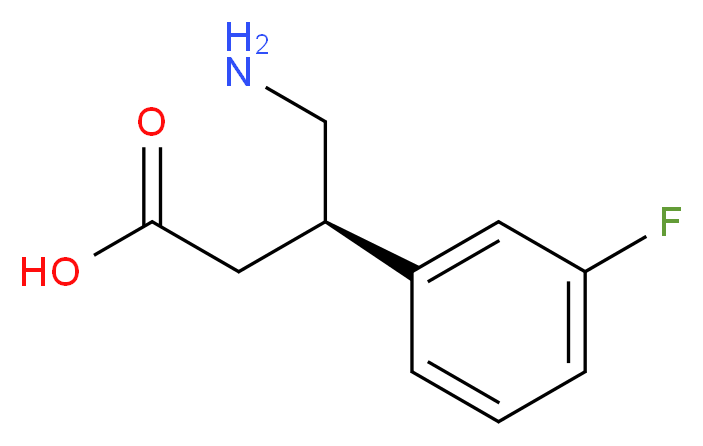 (R)-4-amino-3-(3-fluorophenyl)butanoic acid_分子结构_CAS_1260609-43-5)