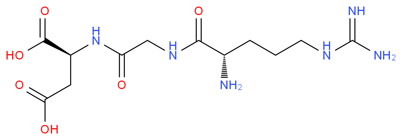 (2S)-2-{2-[(2S)-2-amino-5-carbamimidamidopentanamido]acetamido}butanedioic acid_分子结构_CAS_99896-85-2