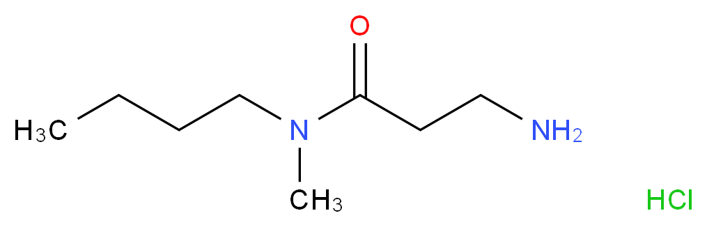 3-Amino-N-butyl-N-methylpropanamide hydrochloride_分子结构_CAS_)