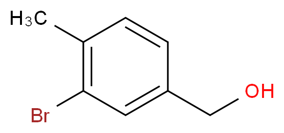 (3-bromo-4-methylphenyl)methanol_分子结构_CAS_68120-35-4