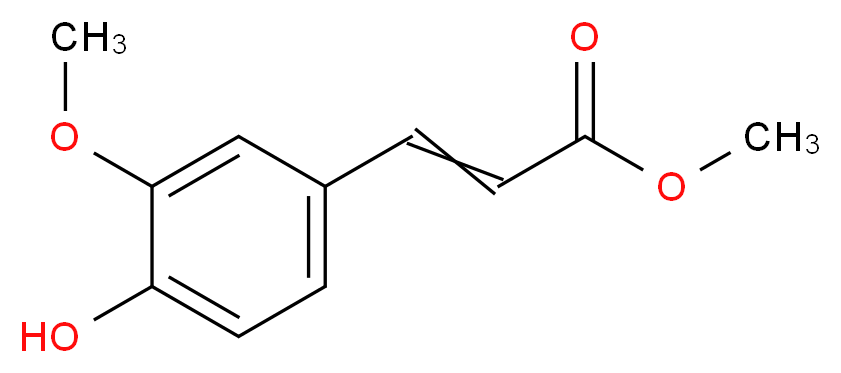 methyl 3-(4-hydroxy-3-methoxyphenyl)acrylate_分子结构_CAS_2309-07-1)