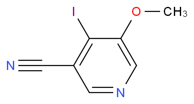 4-Iodo-5-methoxynicotinonitrile_分子结构_CAS_1138444-07-1)