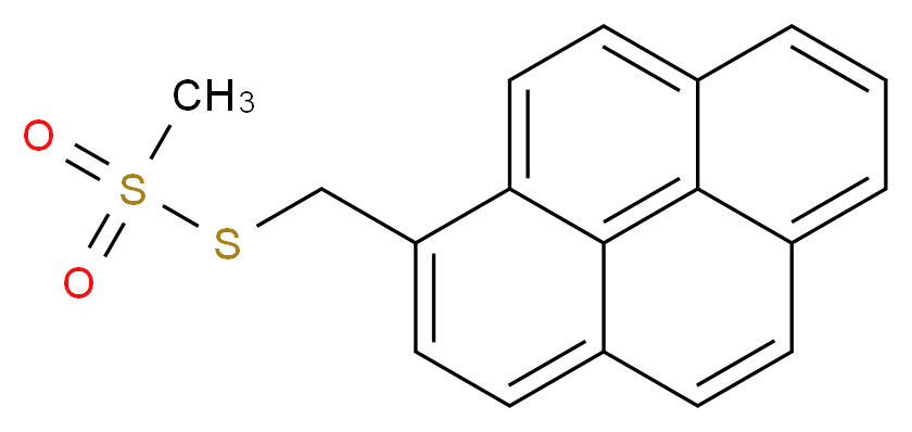 1-Pyrenylmethyl Methanethiosulfonate_分子结构_CAS_384342-65-8)