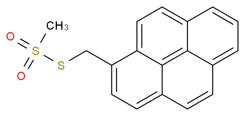 1-Pyrenylmethyl methanethiosulfonate_分子结构_CAS_384342-65-8)