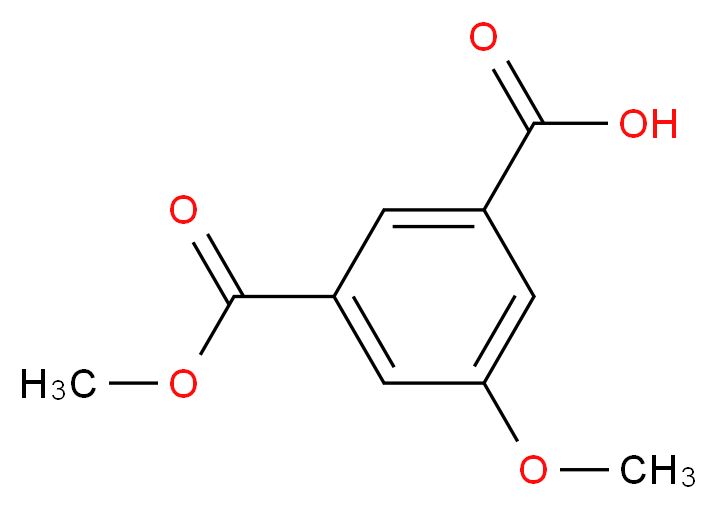 3-methoxy-5-(methoxycarbonyl)benzoic acid_分子结构_CAS_71590-08-4)