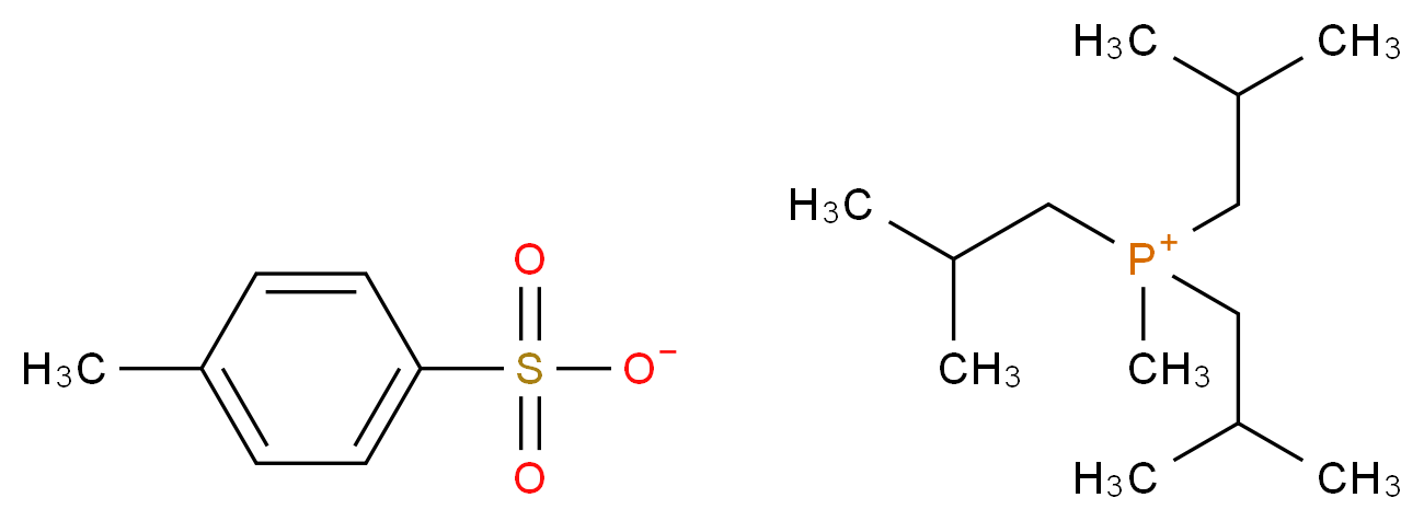 methyltris(2-methylpropyl)phosphanium 4-methylbenzene-1-sulfonate_分子结构_CAS_344774-05-6