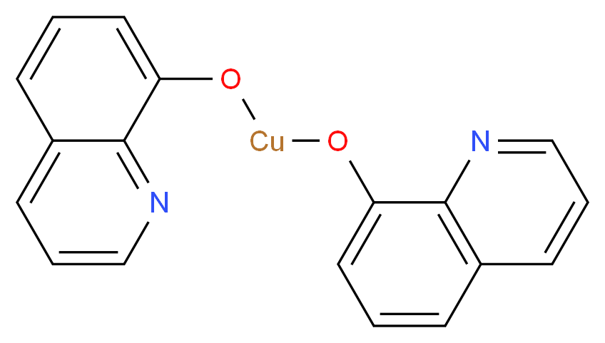 8-{[(quinolin-8-yloxy)cuprio]oxy}quinoline_分子结构_CAS_13014-03-4