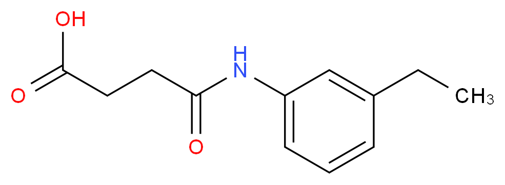 4-[(3-Ethylphenyl)amino]-4-oxobutanoic acid_分子结构_CAS_550312-50-0)