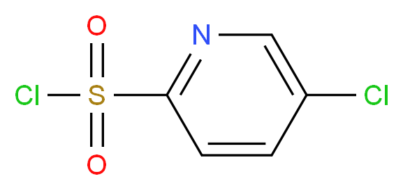 5-CHLORO-PYRIDINE-2-SULFONYL CHLORIDE_分子结构_CAS_885277-08-7)