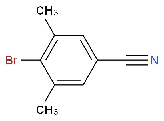 4-bromo-3,5-dimethylbenzonitrile_分子结构_CAS_75344-77-3