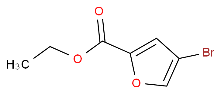ethyl 4-bromofuran-2-carboxylate_分子结构_CAS_58471-32-2