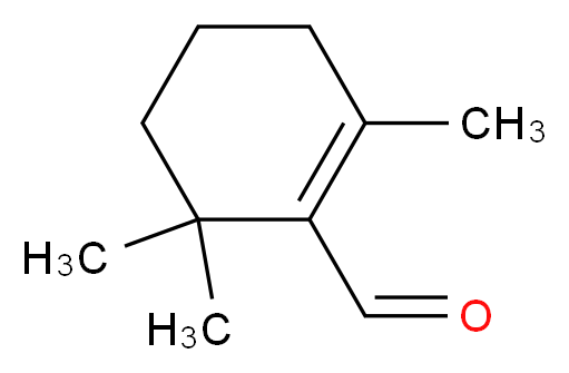 2,6,6-trimethylcyclohex-1-ene-1-carbaldehyde_分子结构_CAS_432-25-7