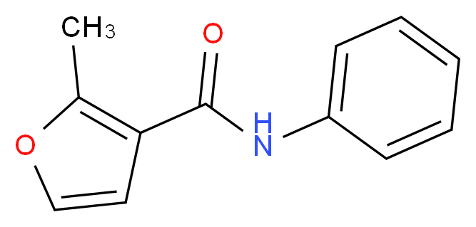 2-methyl-N-phenylfuran-3-carboxamide_分子结构_CAS_24691-80-3